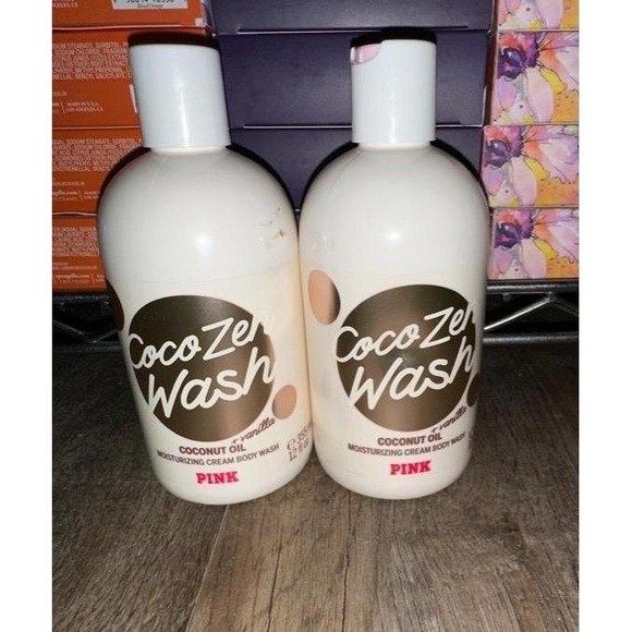 PINK Coco Zen Body Wash Victoria secret Coconut Oil Vanilla Hydrating shower gel